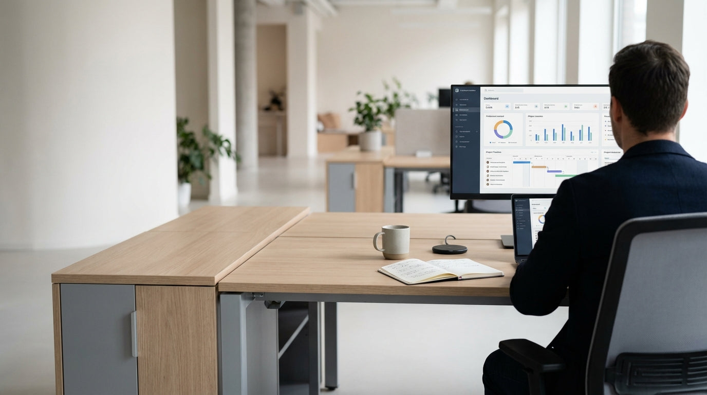 Best Manager Desks with Built-in Storageimage