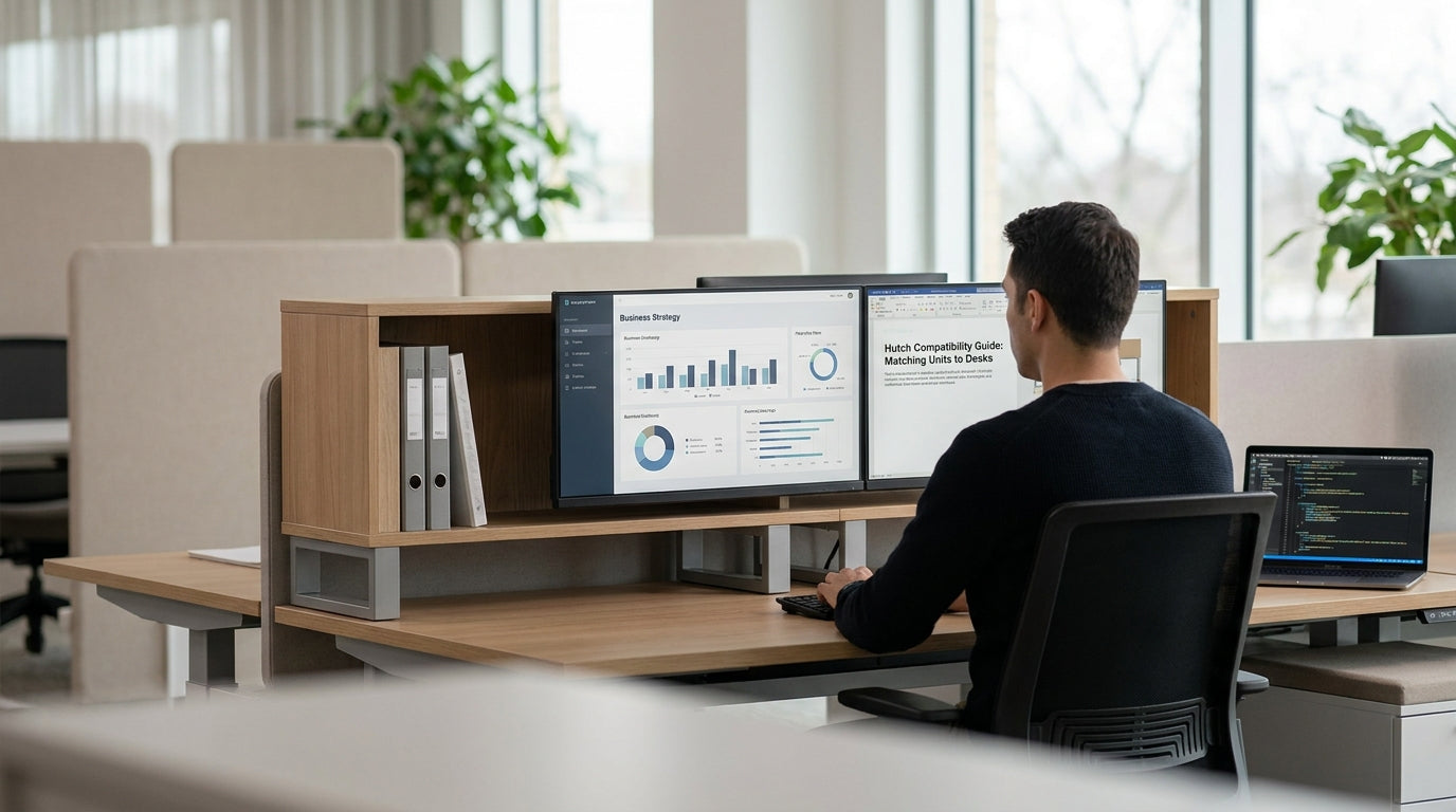 How to Choose Hutch Units That Match Existing Desksimage
