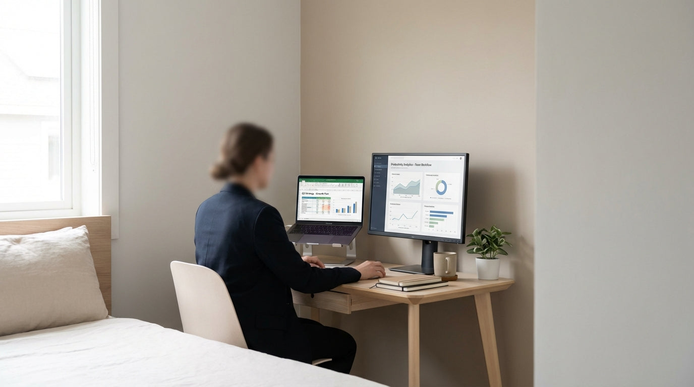 What Size Home Office Desk Fits a Small Bedroom?image