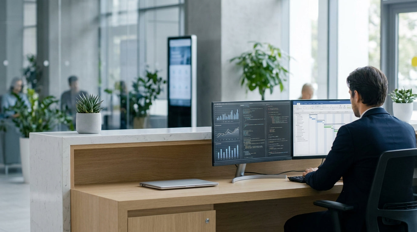 What Type of Reception Desk Suits Modern Offices?image
