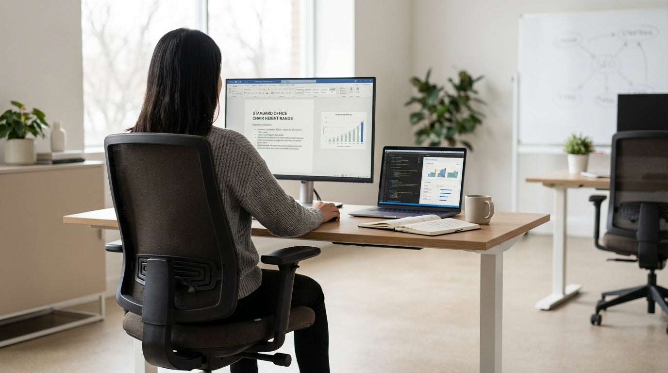 What is the Standard Office Chair Height Range?image