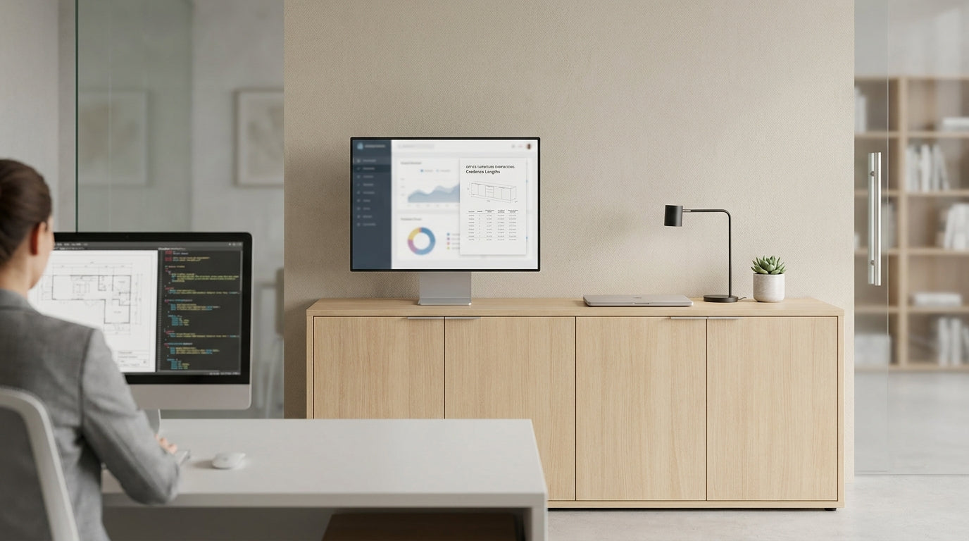 What is the Standard Office Credenza Length?image