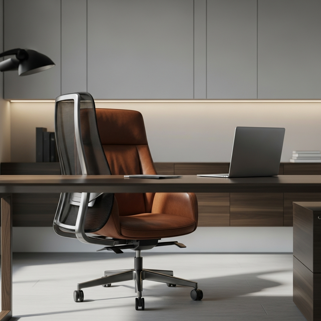 Office Chair Buying Guide: Mesh vs Leather vs Fabricimage
