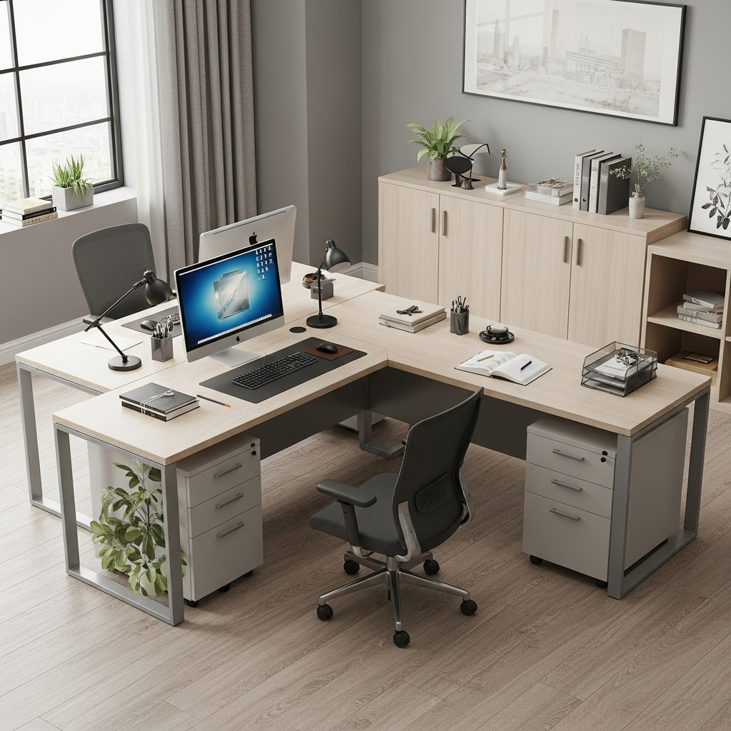 L-Shaped Desk vs Straight Desk: Which is Better for Productivity?image