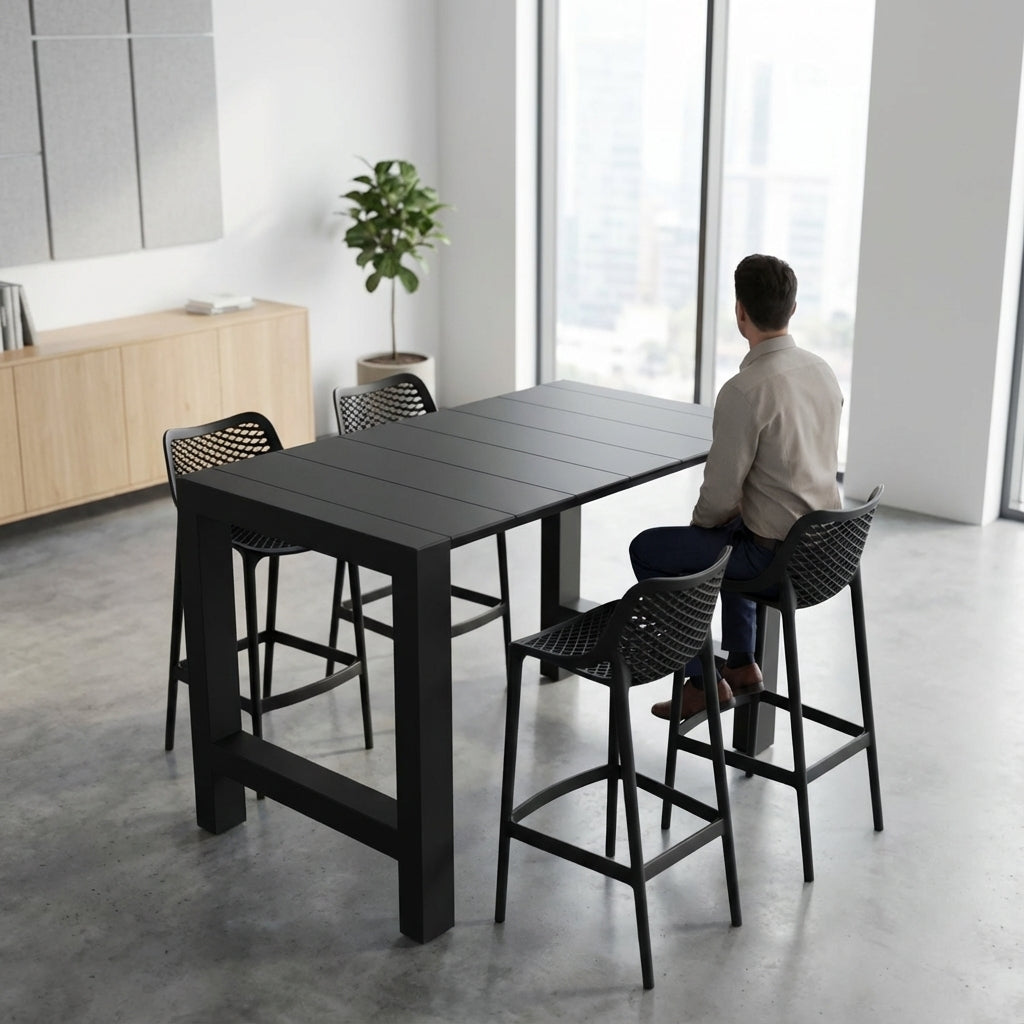 Siesta Vegas Bar Table/Air Bar Stool 75cm (Dry Bar Height) 4 Seat Package