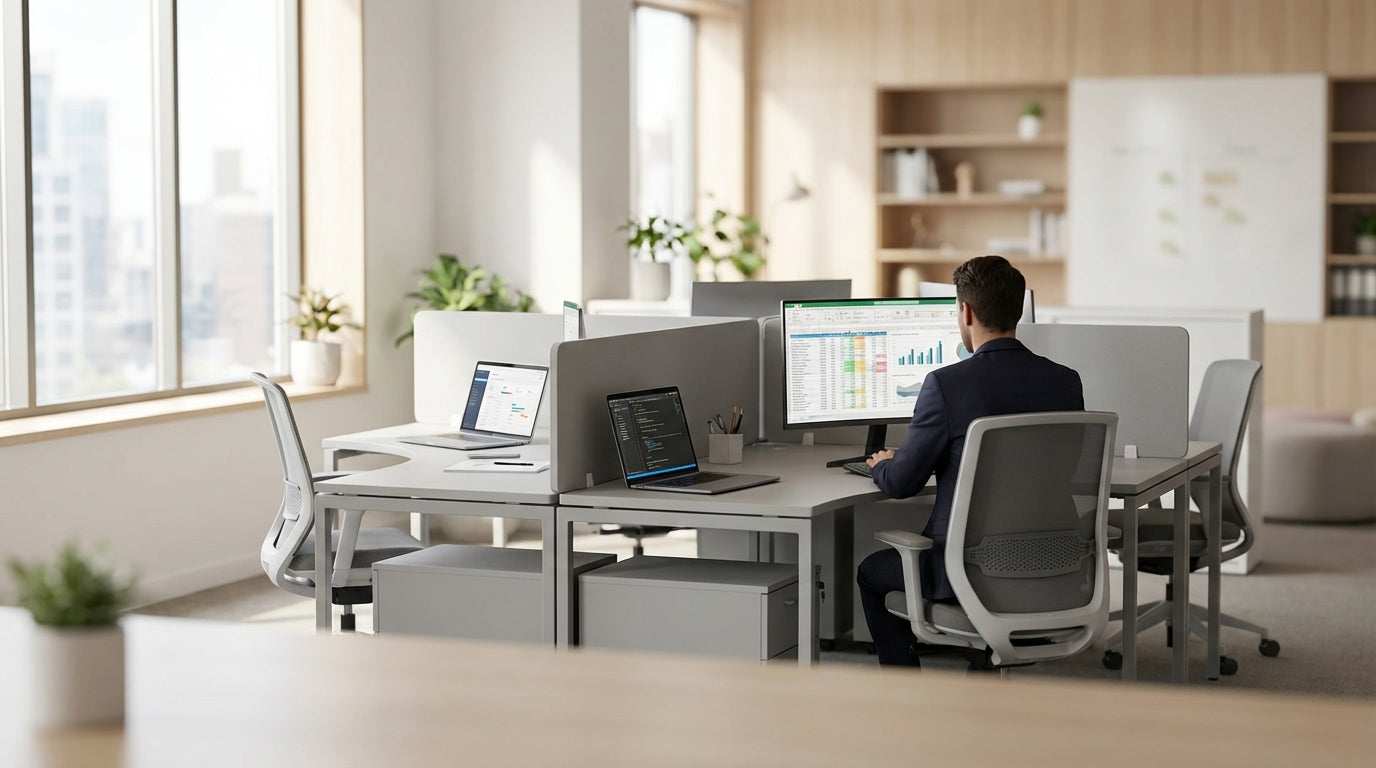 Best 4-Person Workstation Layouts for Teamsimage