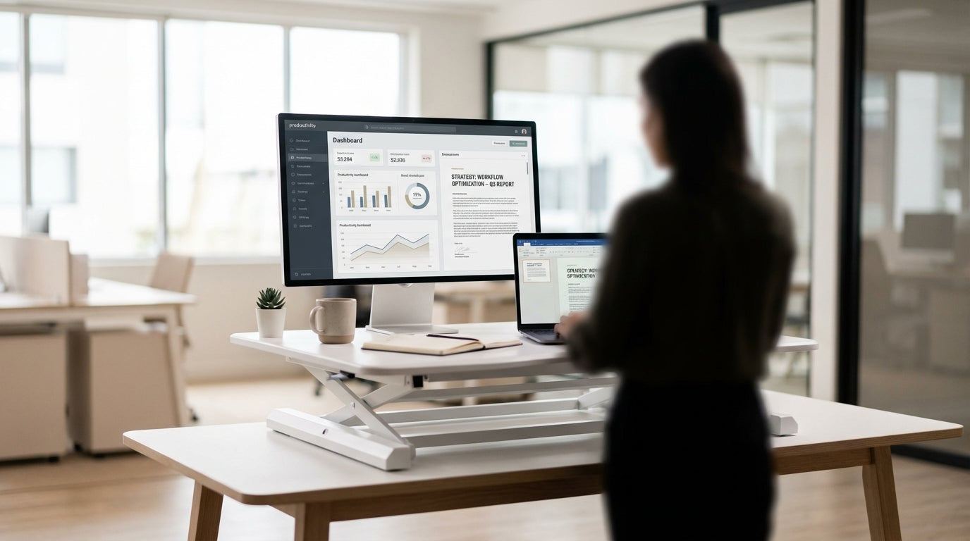 Best Standing Desk Converters vs Full Standing Desks in Australiaimage