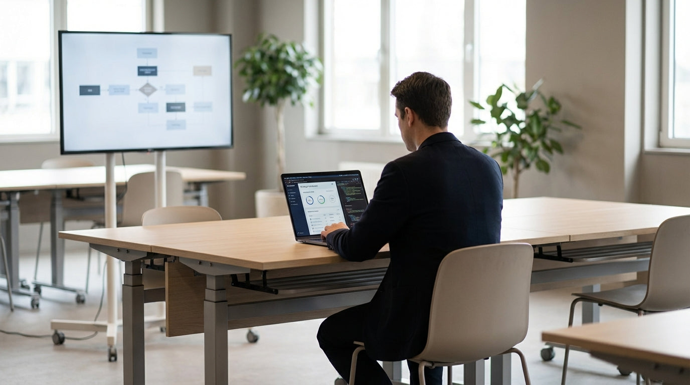 Best Training Room Tables with Flip Topsimage