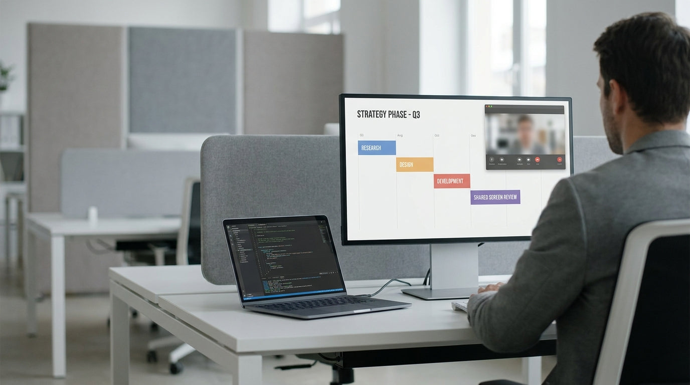 How to Set Up Collaborative Workstations with Shared Screensimage