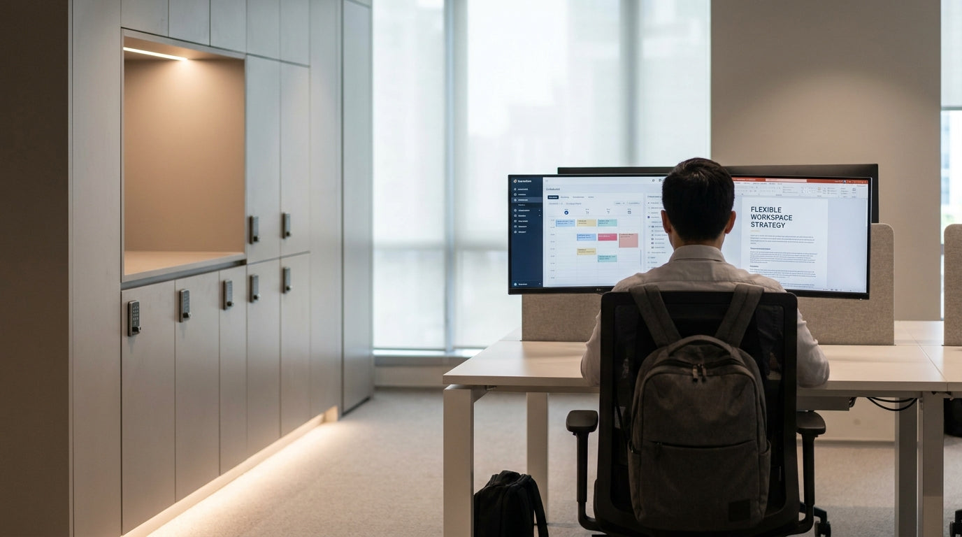 How to Set Up Hot Desking with Locker Storageimage