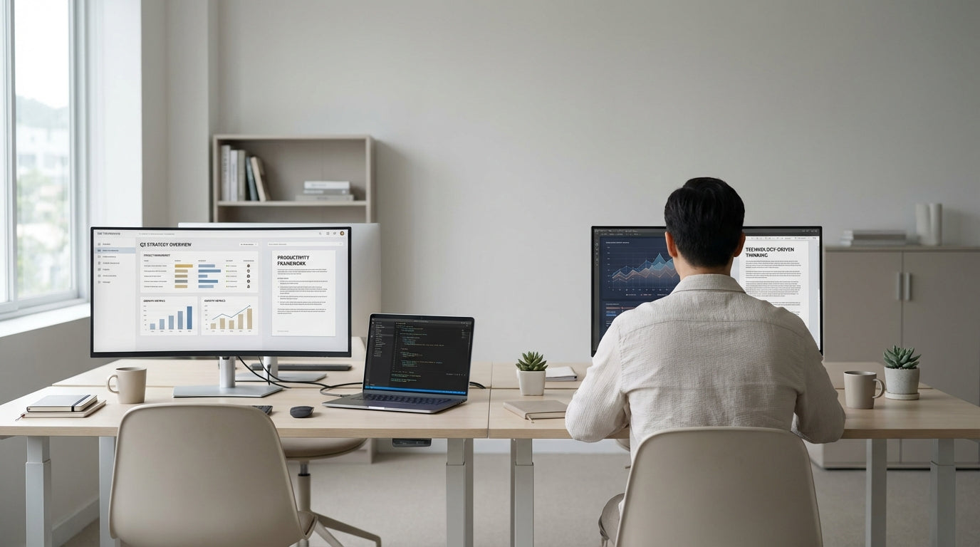 How to Set Up a Dual Desk Home Office for Couplesimage