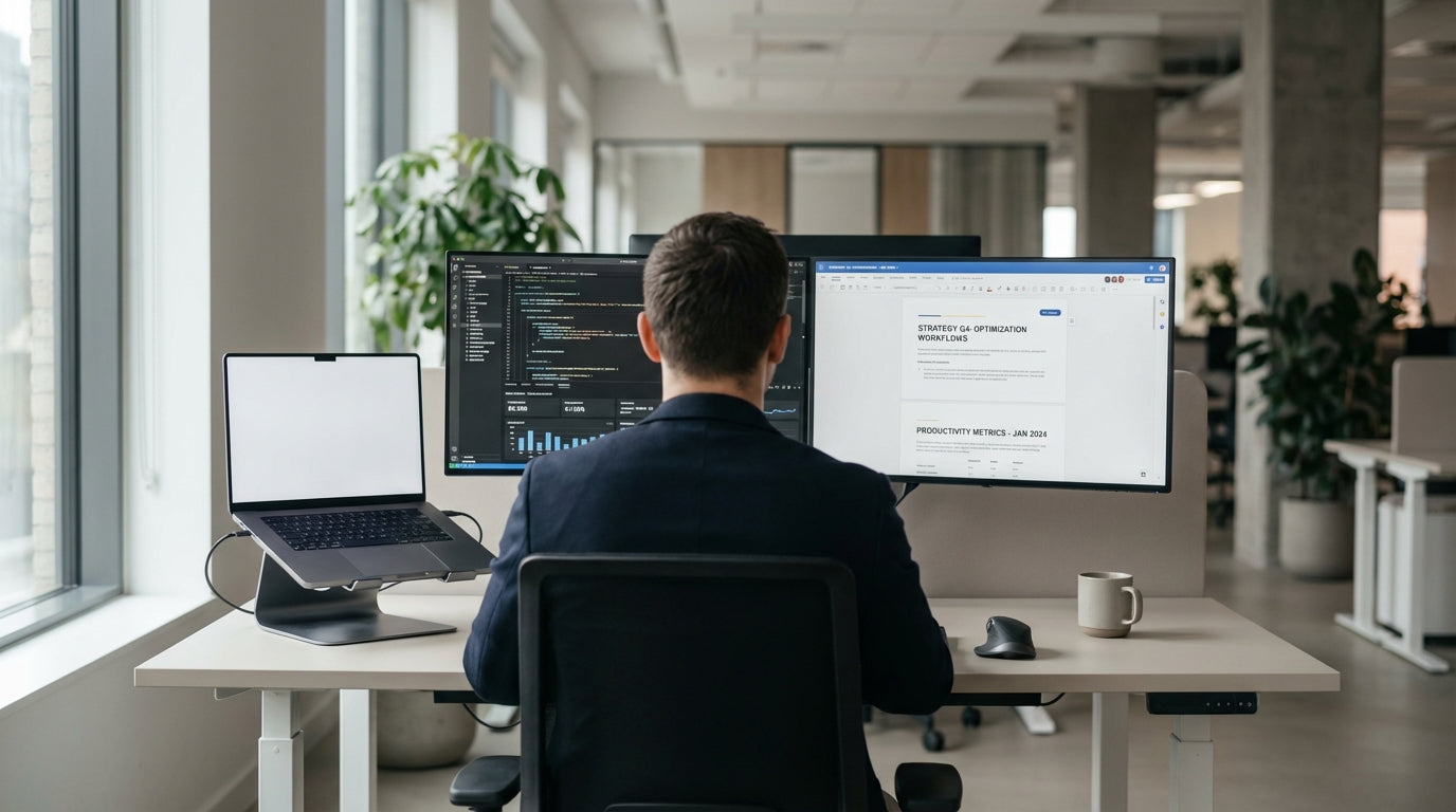 How to Set Up a Sit-Stand Workstation Correctlyimage