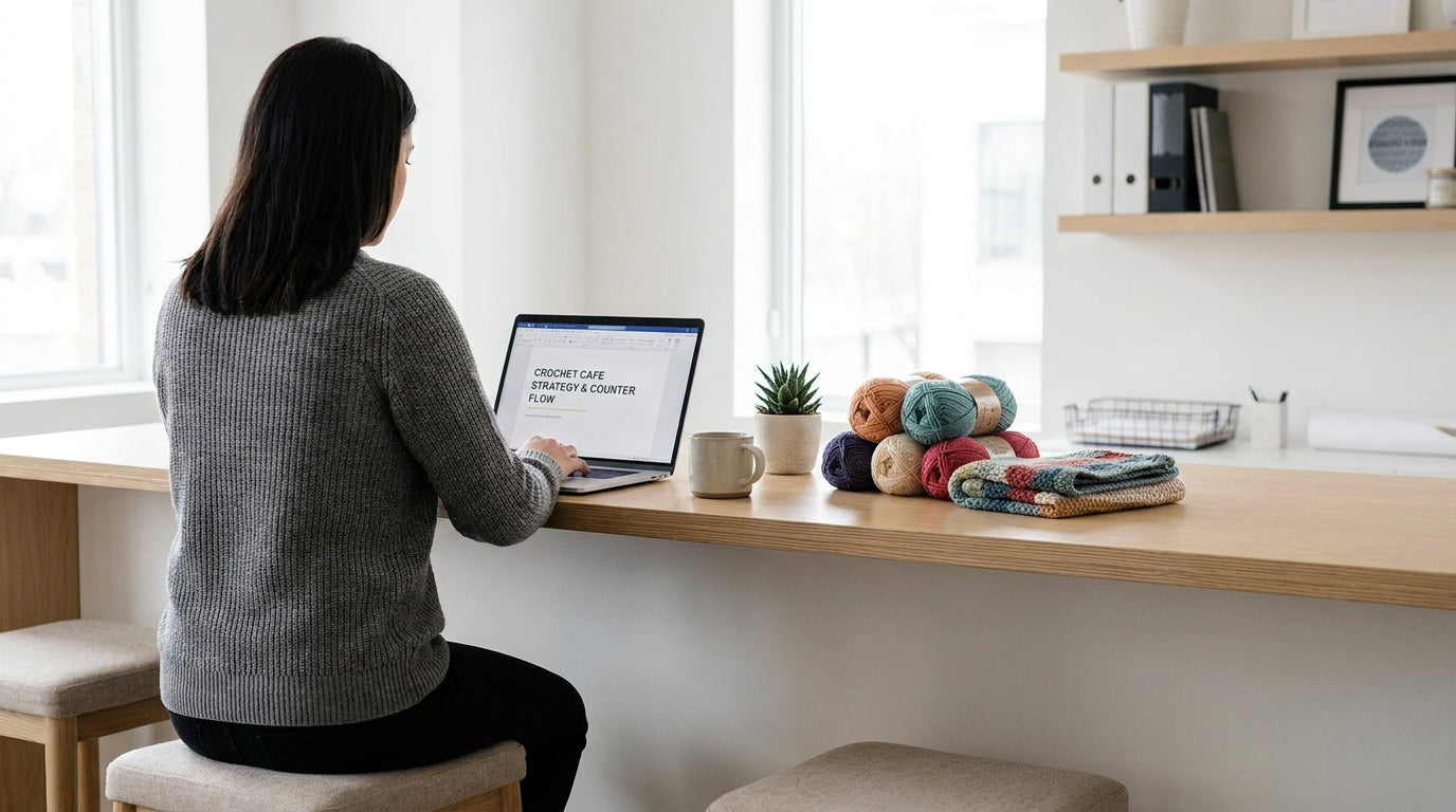 Office Furniture for Crochet Cafes: Counter Setupimage