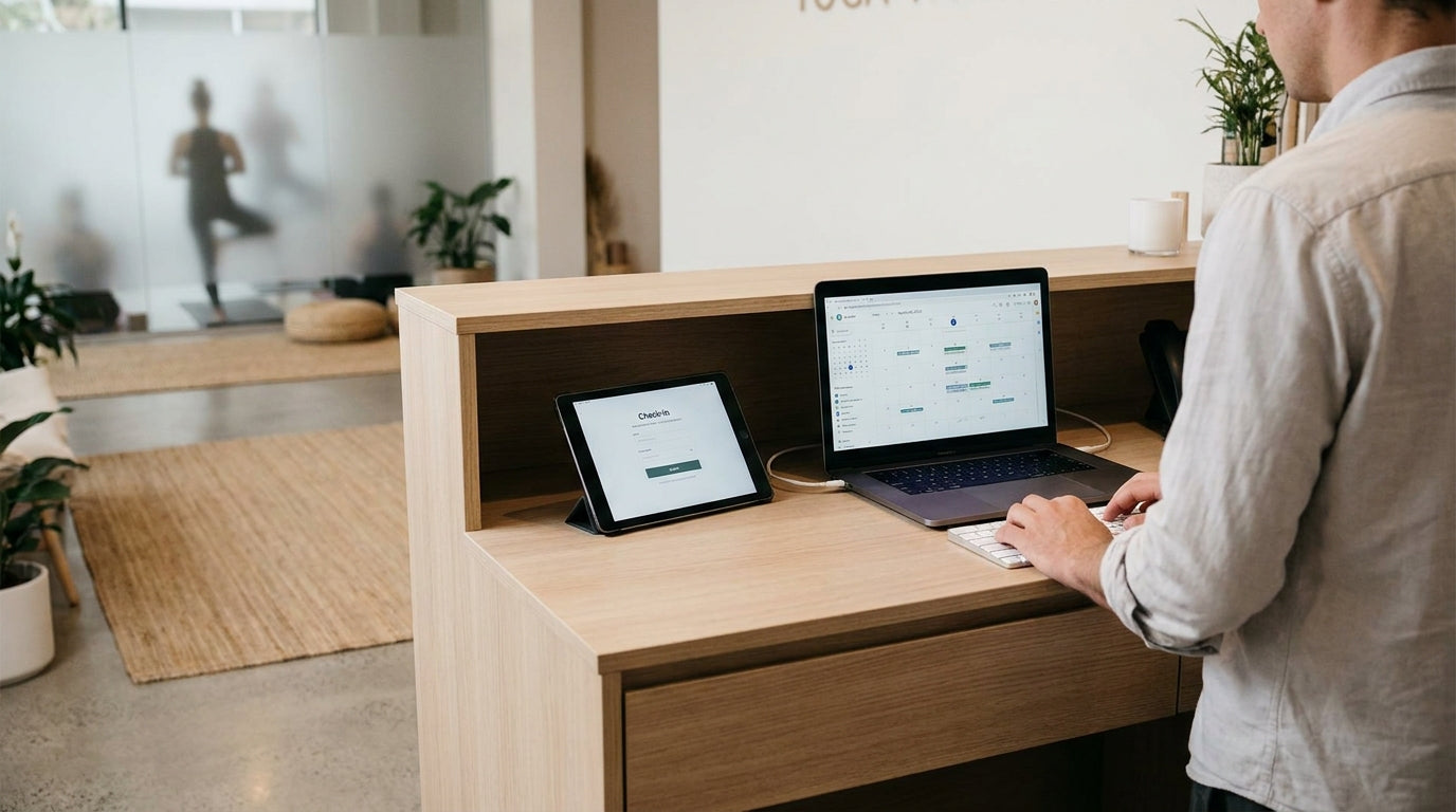 Office Furniture for Yoga Studios: Front Desk Ideasimage