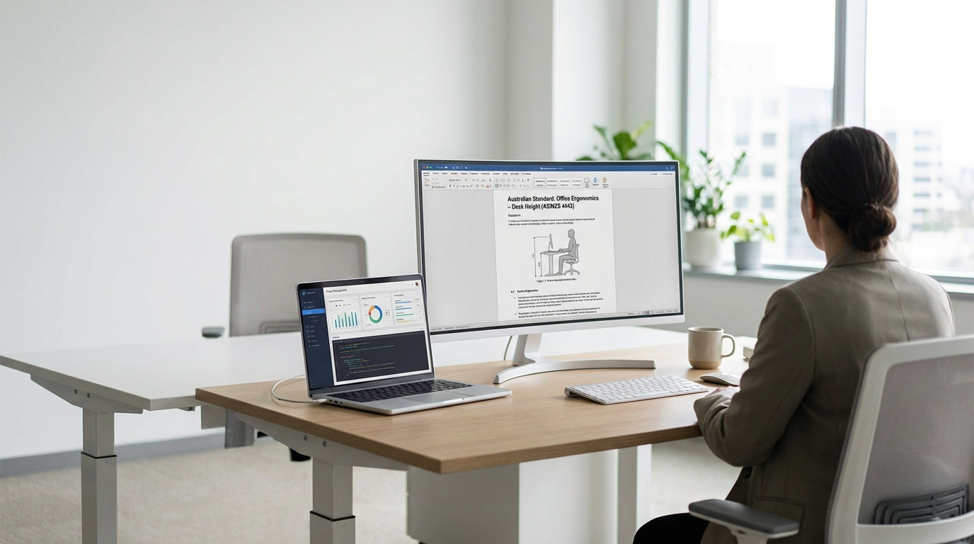 What is the Standard Office Desk Height in Australia?image