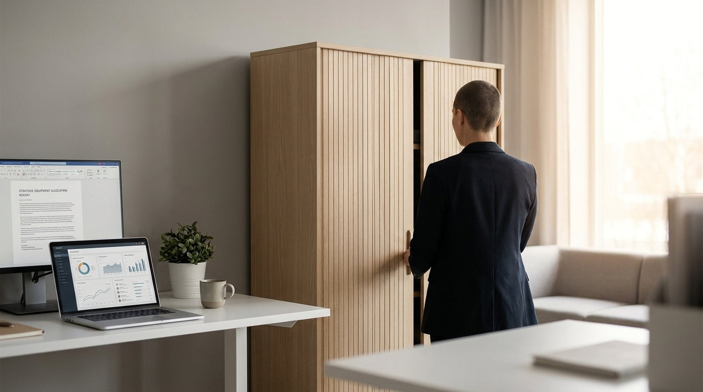 What Size Tambour Cupboard for Equipment Storage?image