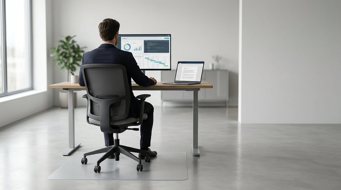What Type of Office Flooring Works Best Under Desk Chairs?image