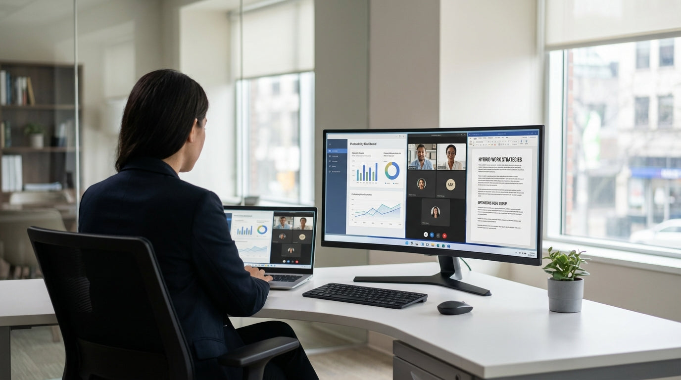 What is the Best Office Desk Shape for Video Calls?image