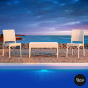 3 Piece Resin Rattan Pool Side Setting with Florida Chair