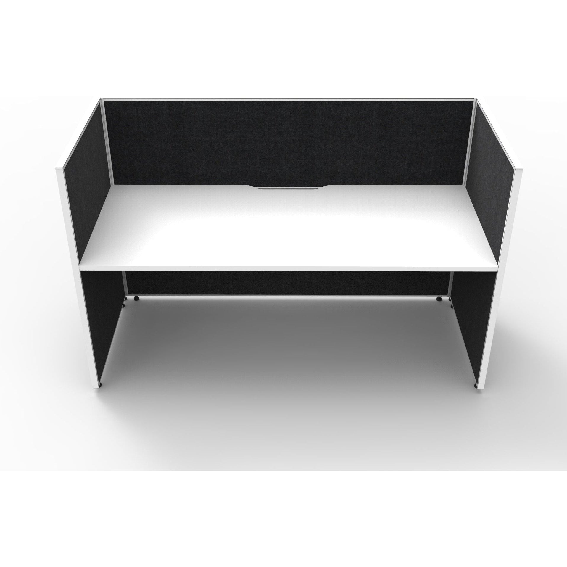 SHUSH30 Workstation - 1 Person - Screen Hung Top - White