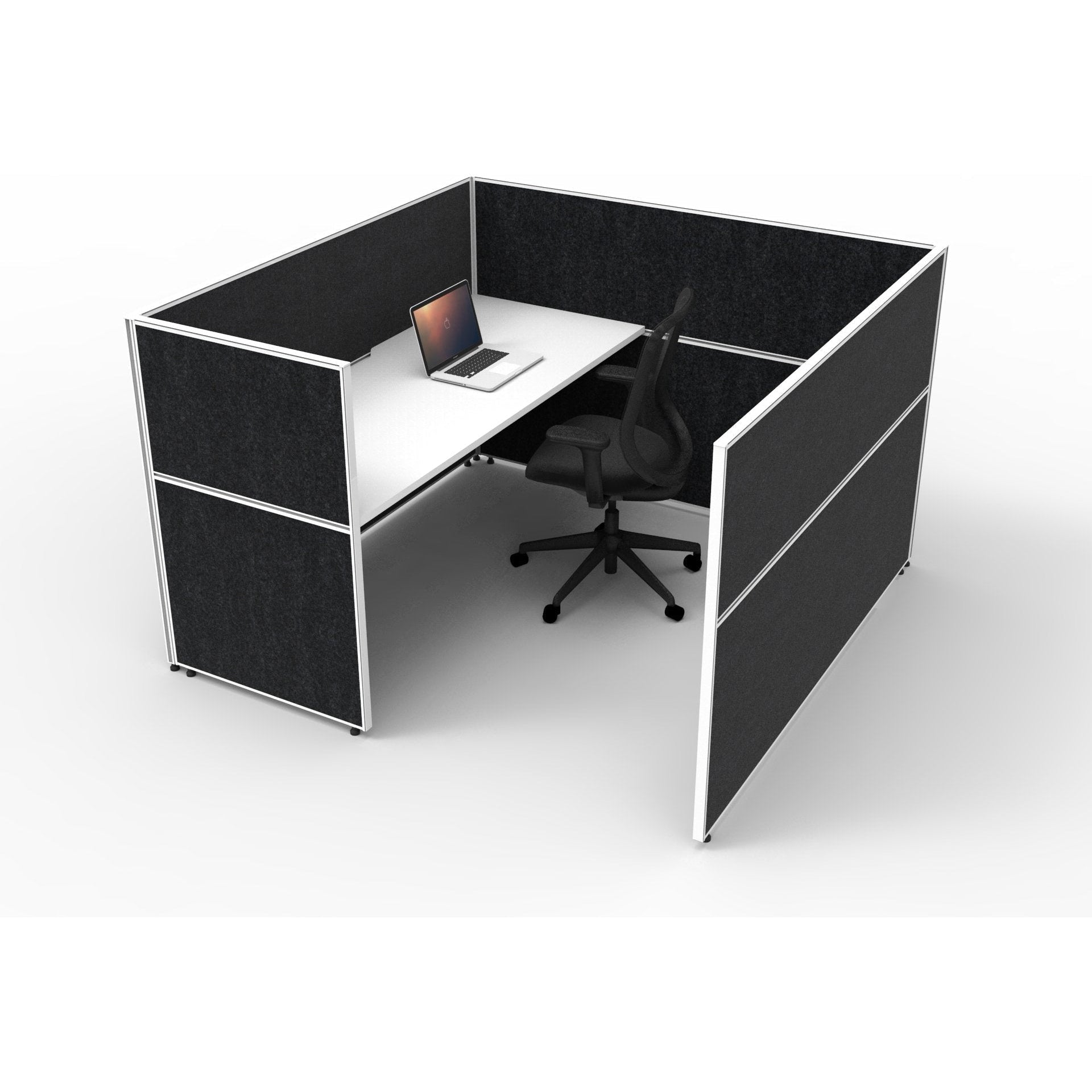 SHUSH30 Cubicle Workstation - 1 Person - White
