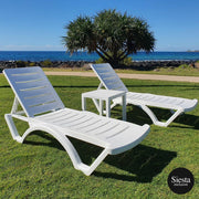 Aqua Sunlounger 3 Piece Package with Side Table