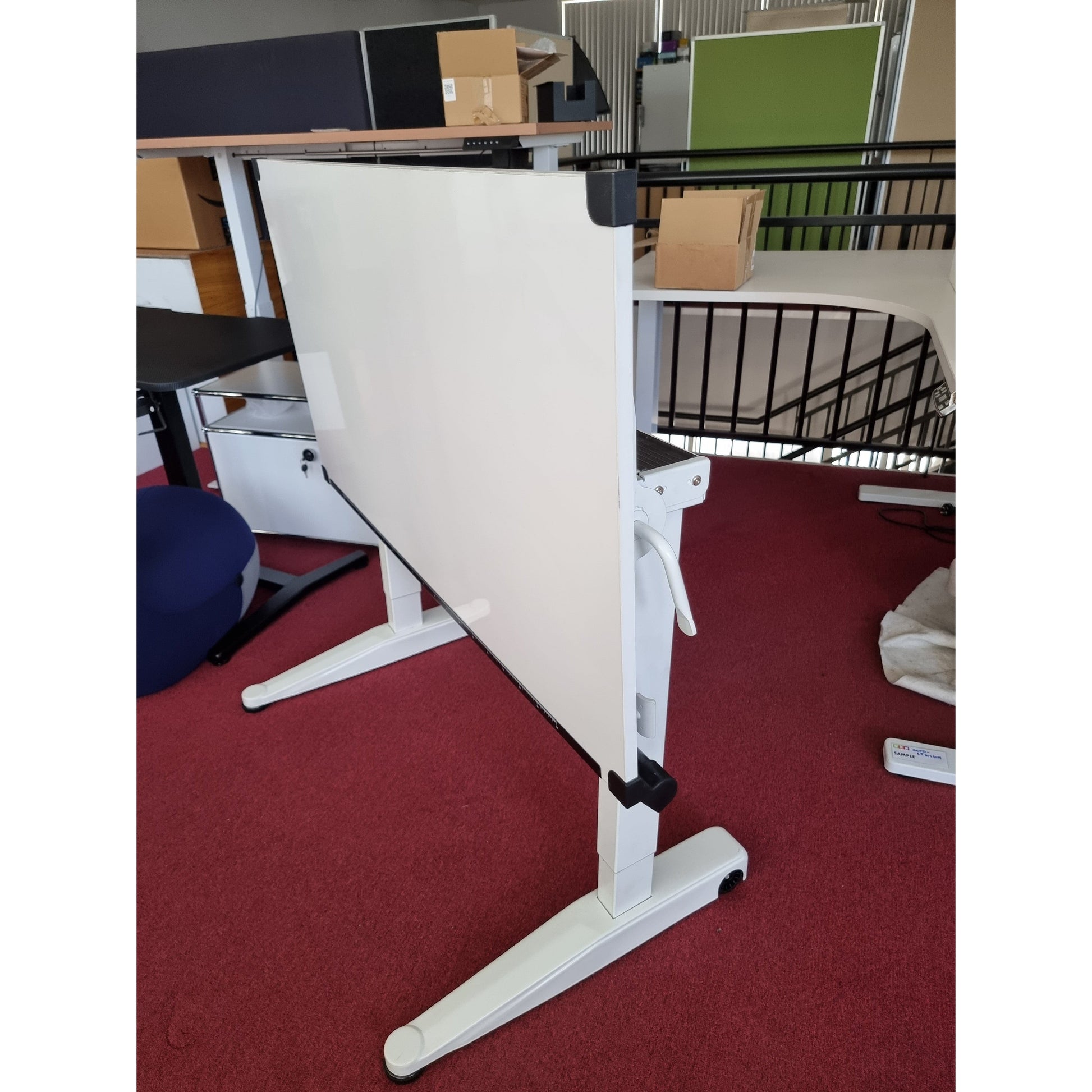 Versarise Height Adjustable Drafting Table  Pneumatic Flip Top Table