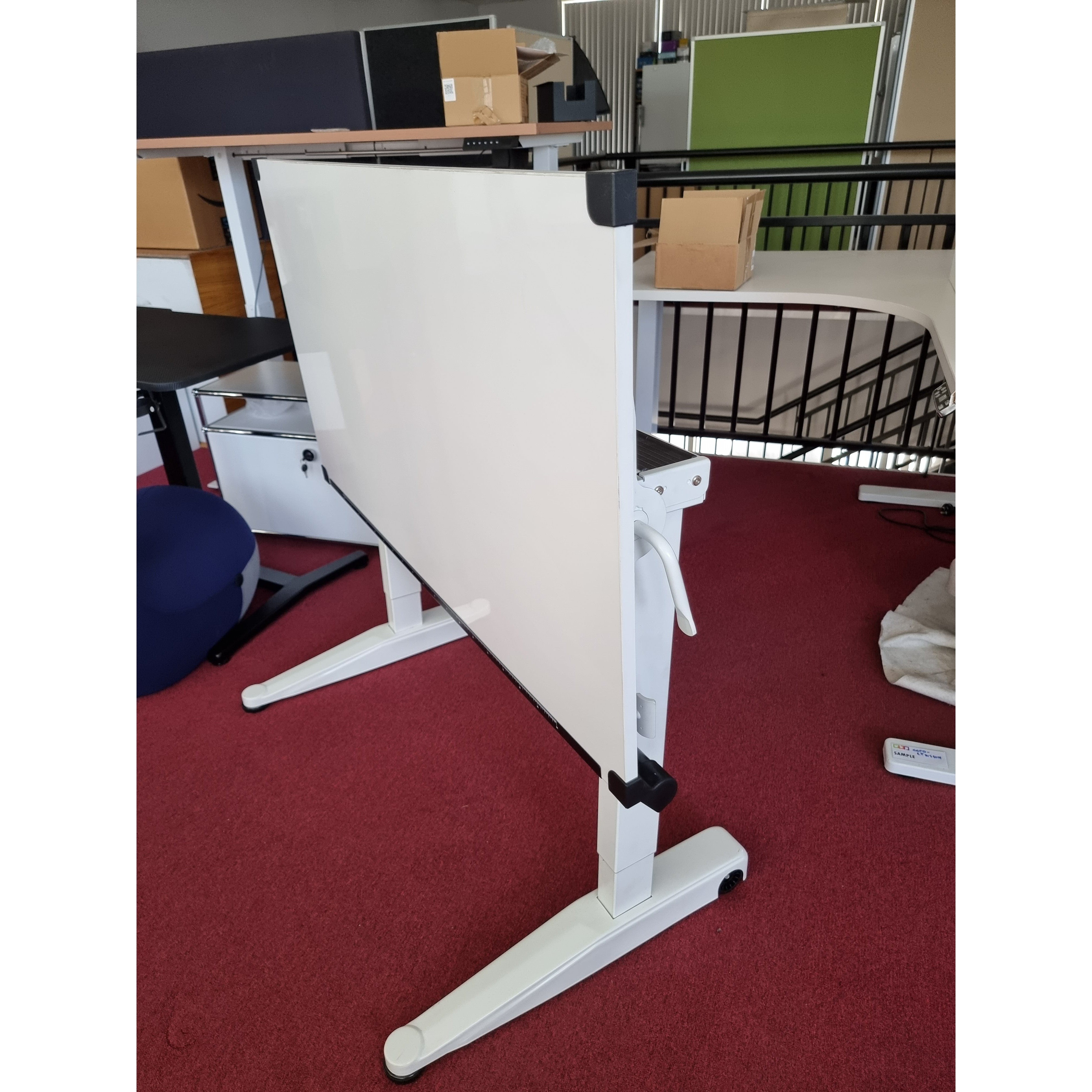 Versarise Height Adjustable Drafting Table  Pneumatic Flip Top Table