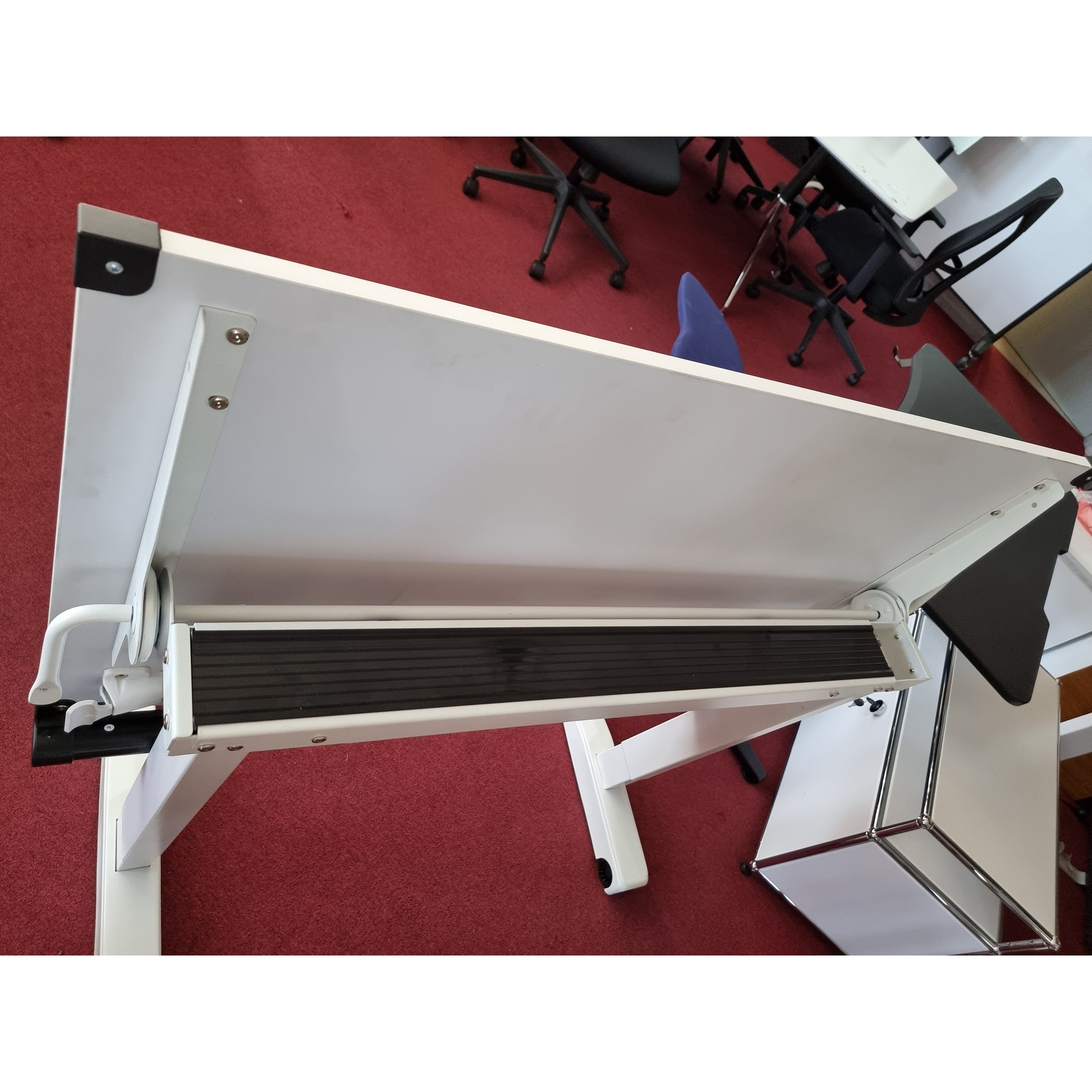 Versarise Height Adjustable Drafting Table  Pneumatic Flip Top Table