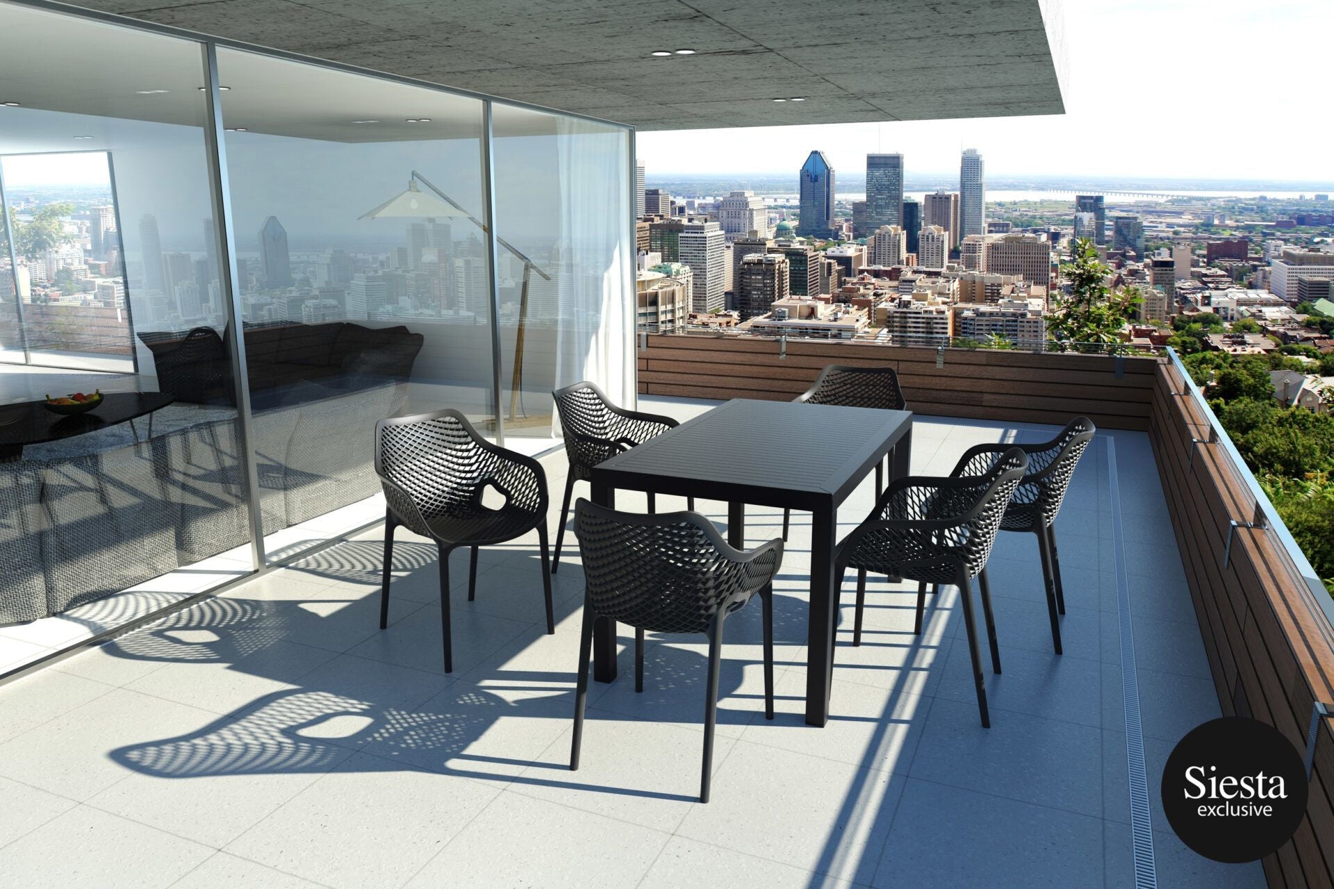 Air XL Armchair 7 Piece Dining Setting