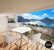 Sky 3 Seat Outdoor Table Setting