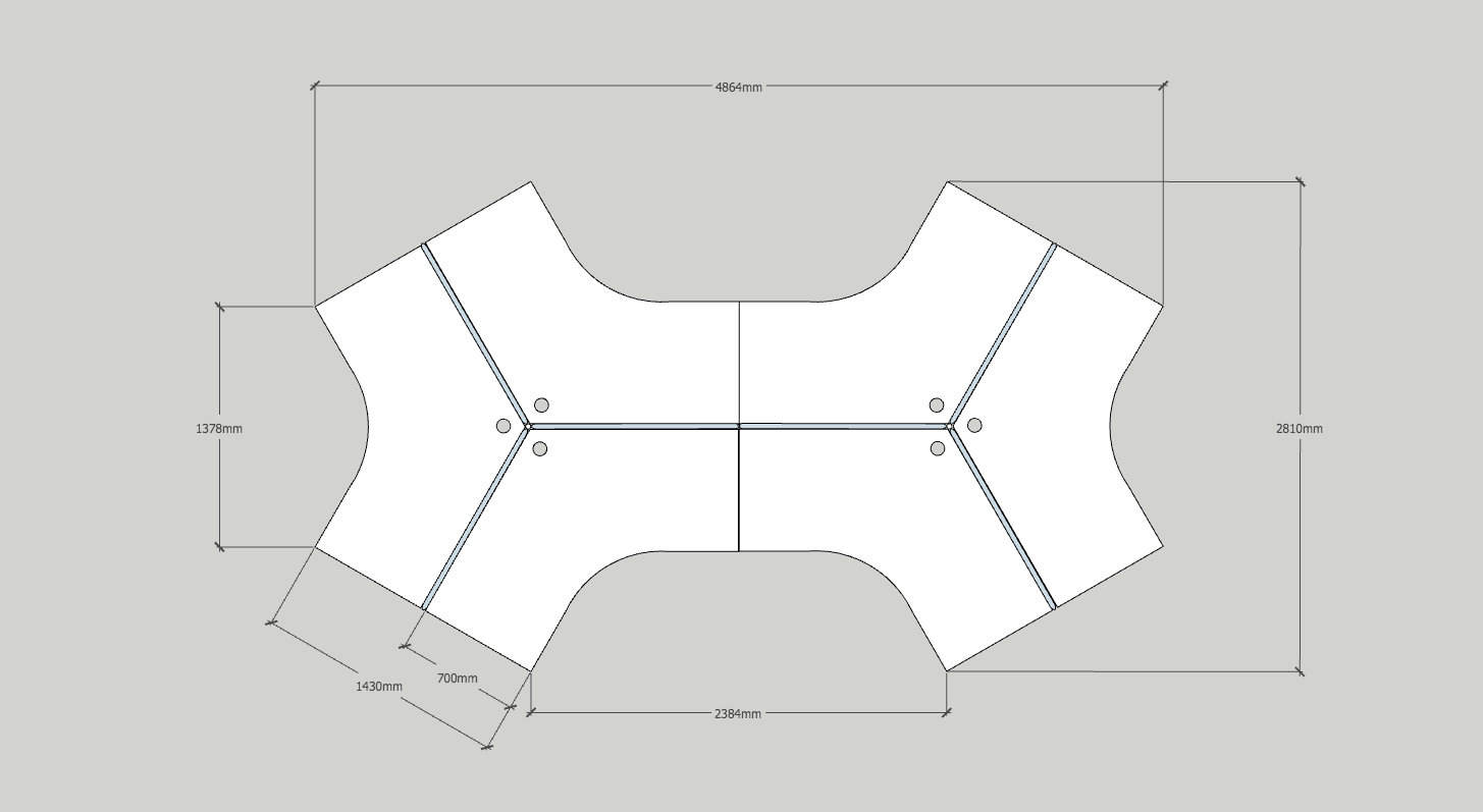 Rapid Screen 120° Degree 6 Person Pod