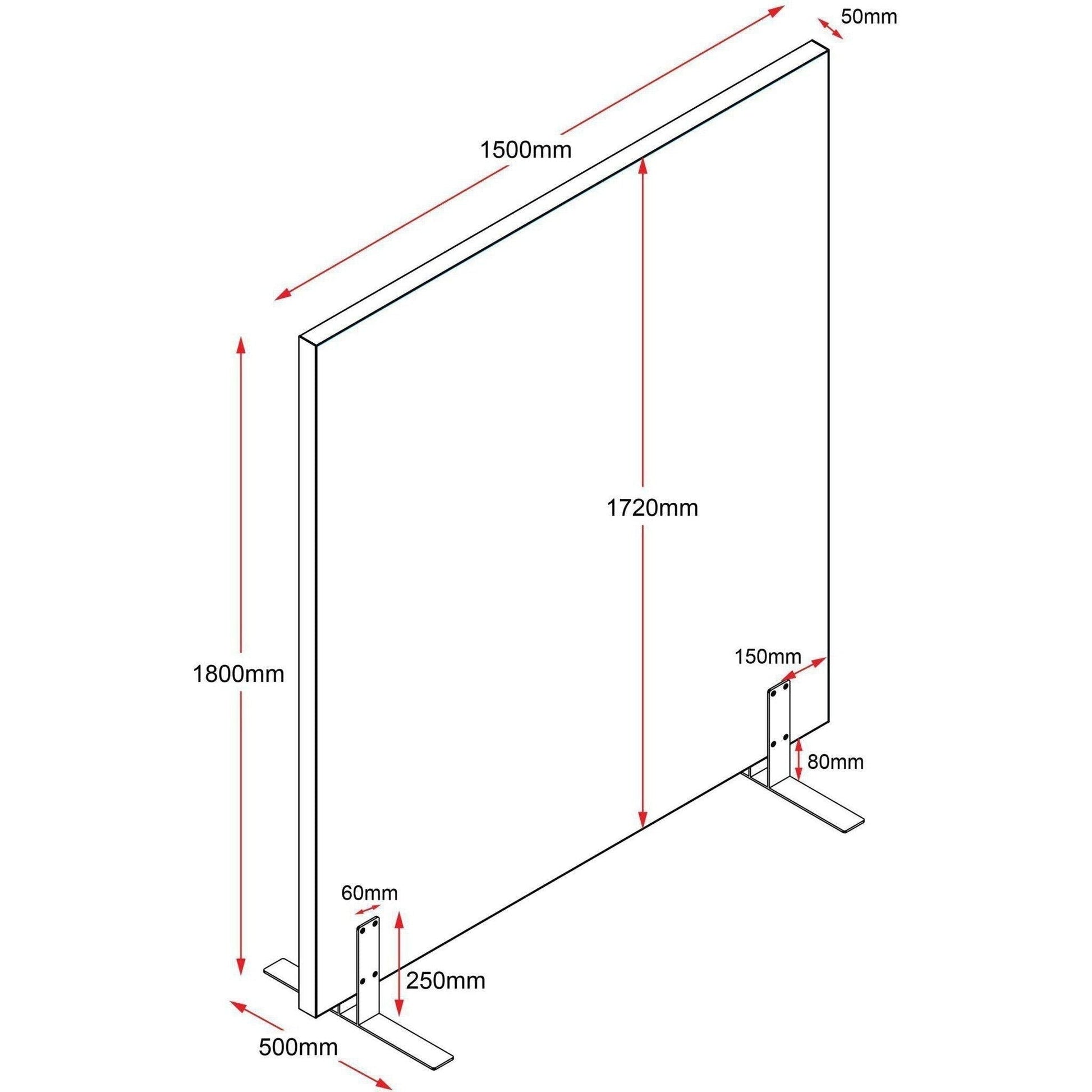 Set of 10 Acoustic Screens - Free Standing Screens