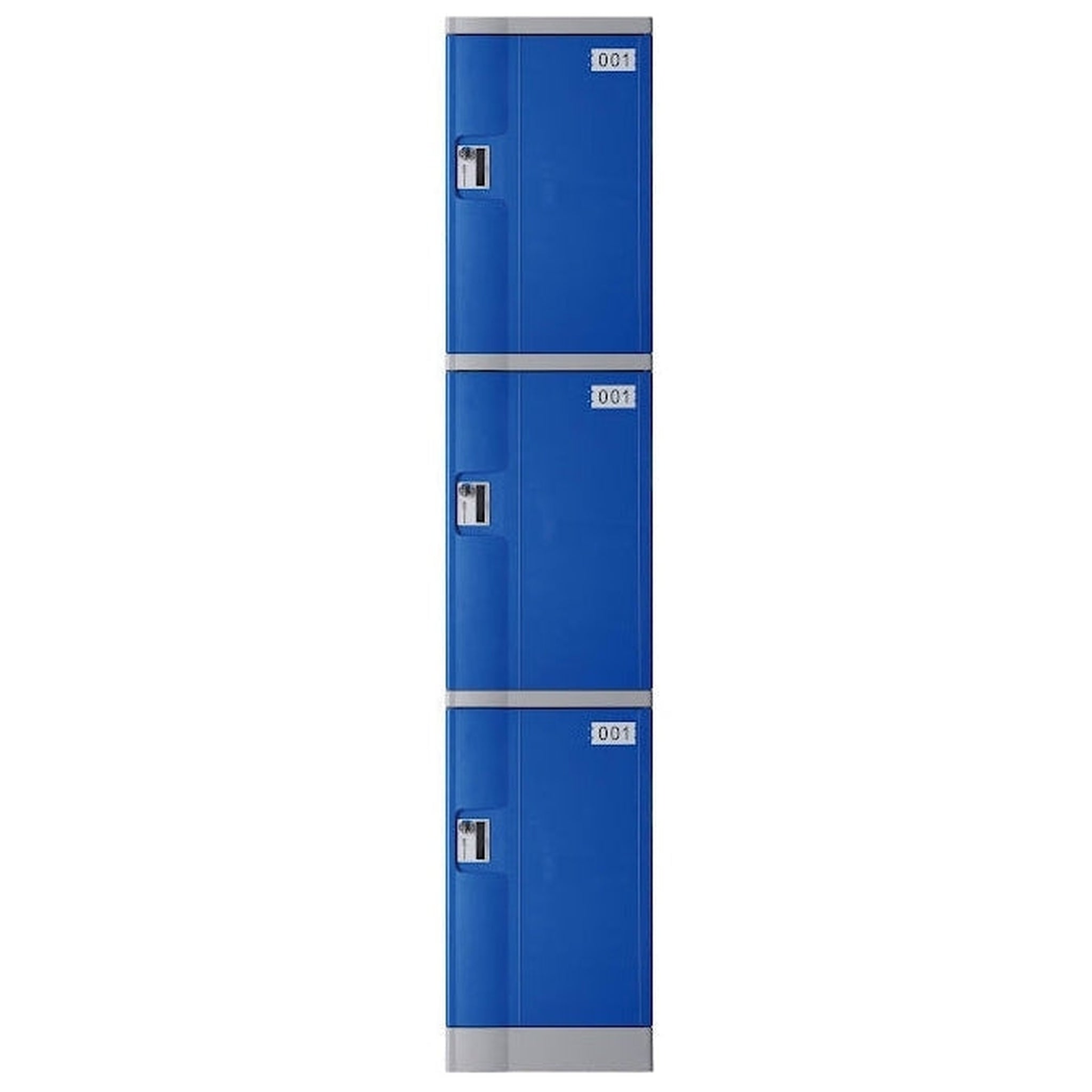 Steelco ABS Plastic Lockers 3 Door Single Bank