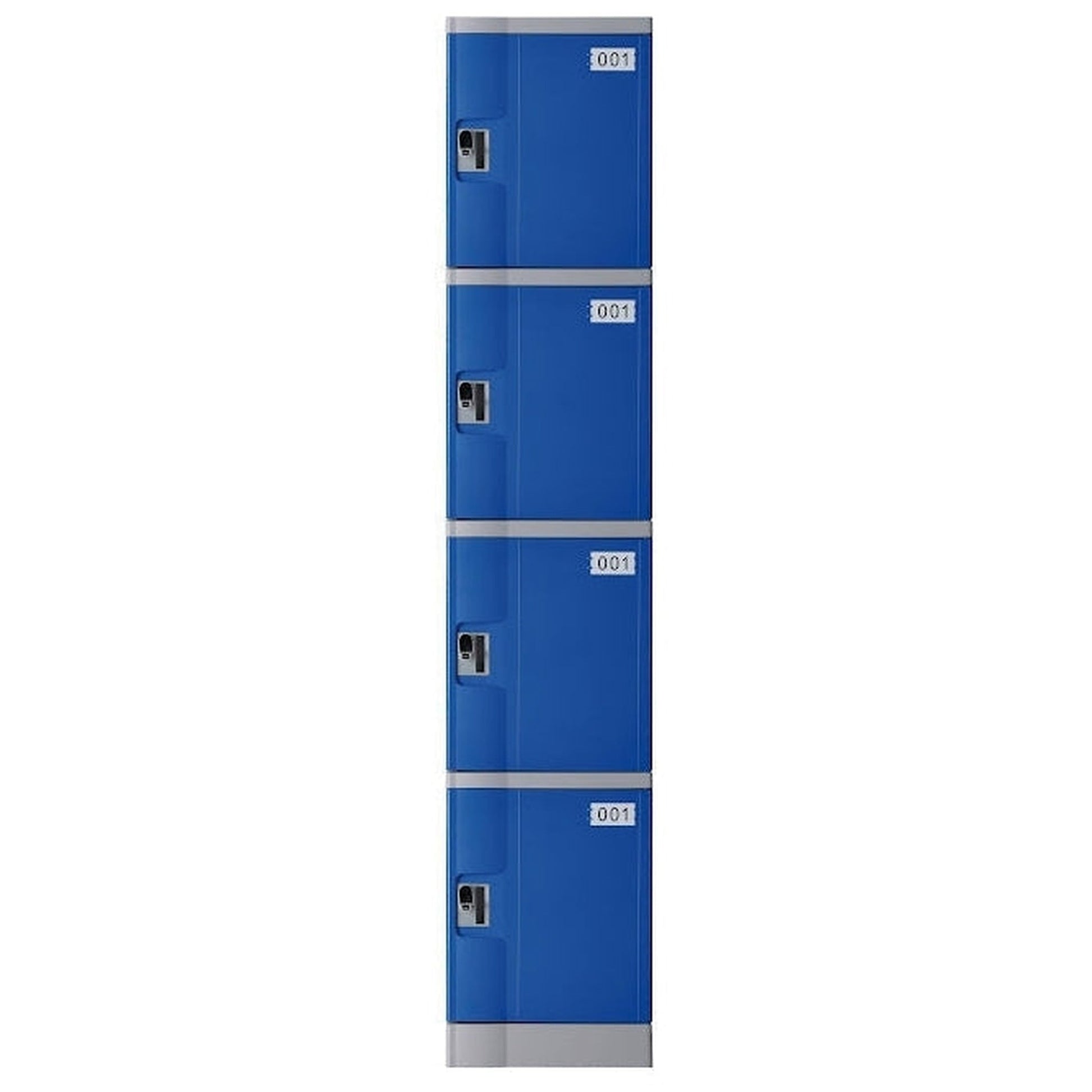 Steelco ABS Plastic Lockers 4 Door Single Bank