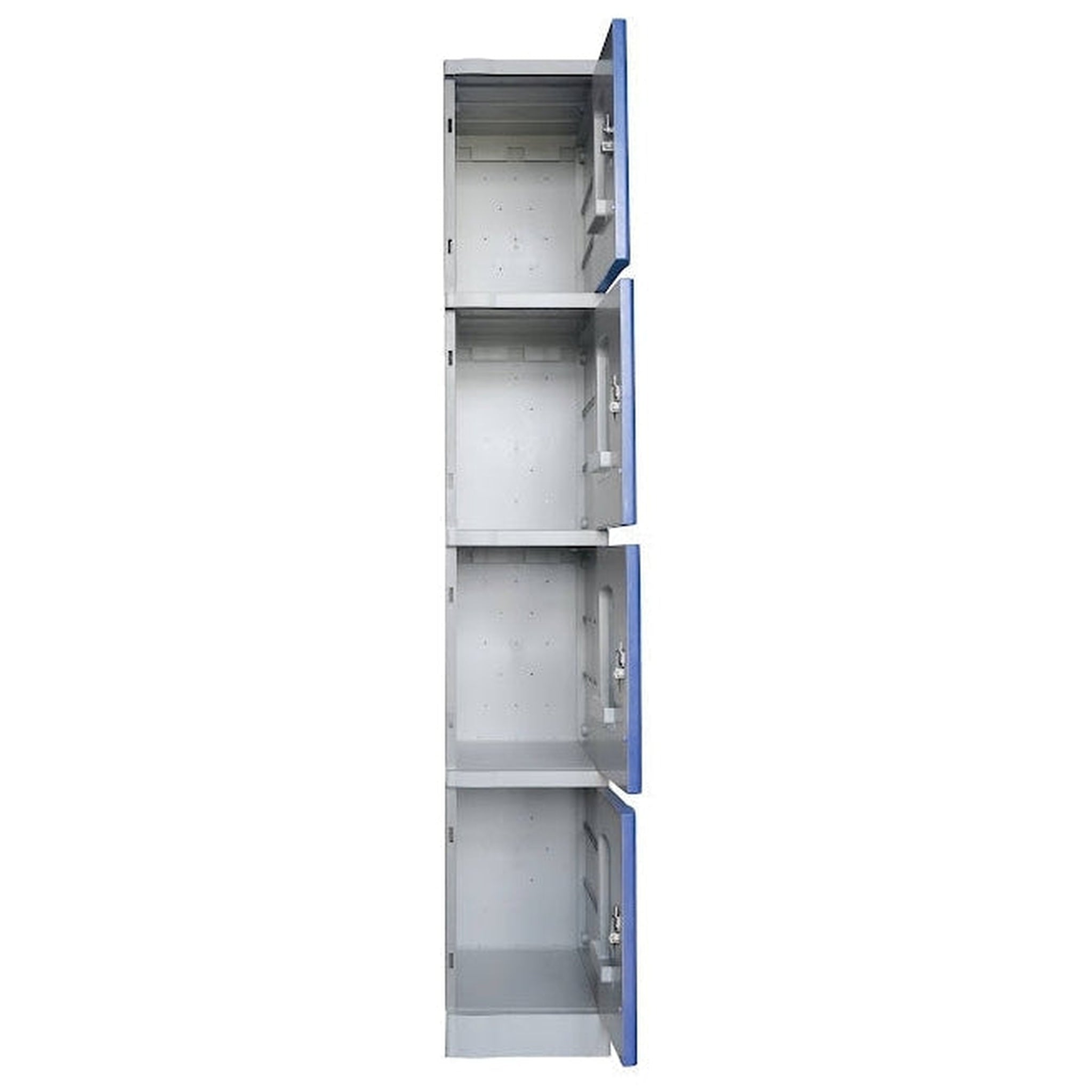 Steelco ABS Plastic Lockers 4 Door Single Bank