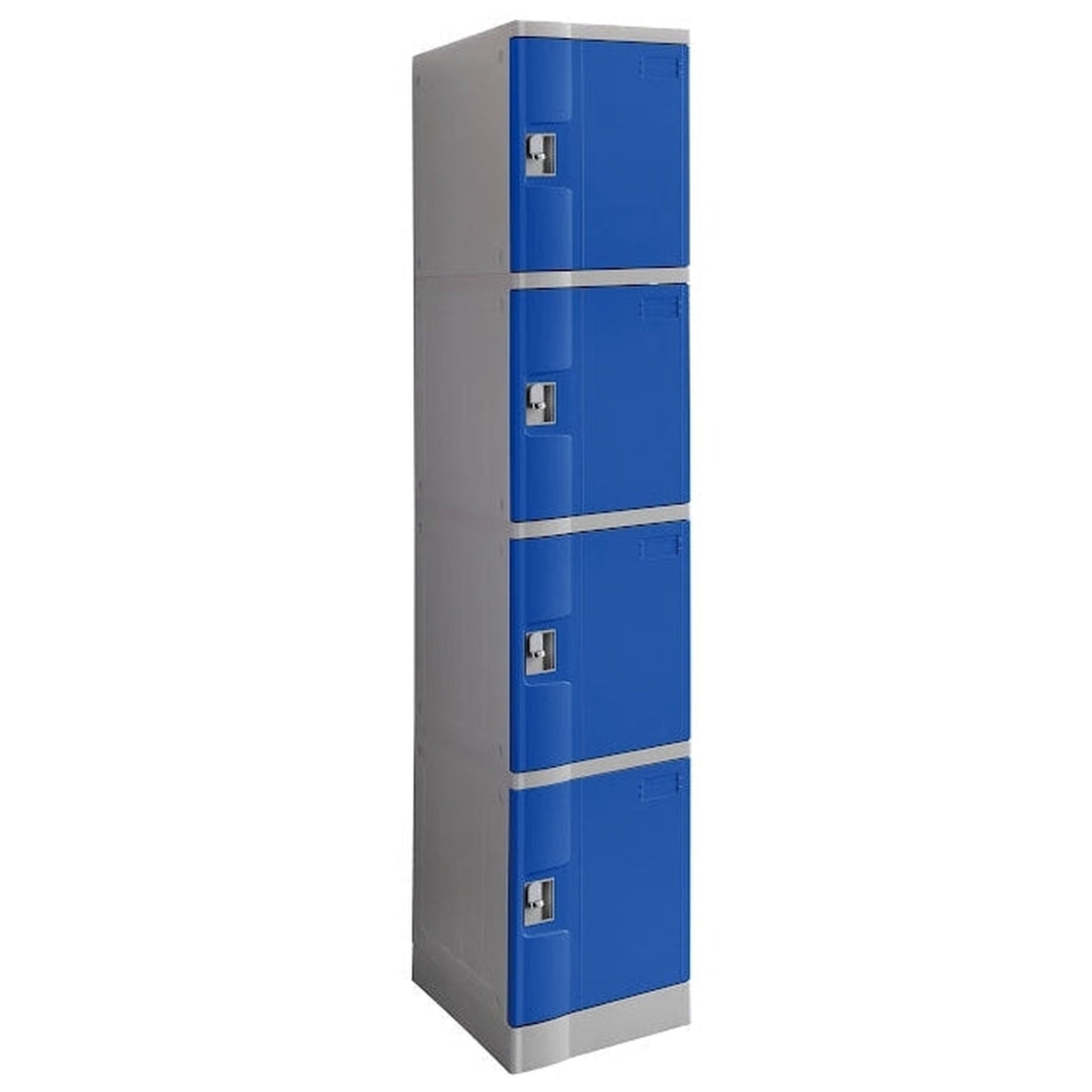 Steelco ABS Plastic Lockers 4 Door Single Bank