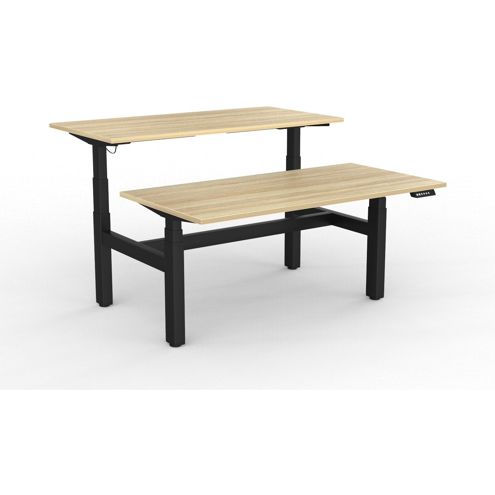 Agile+ Electric Height Adjustable 2 Person Double Sided Workstation