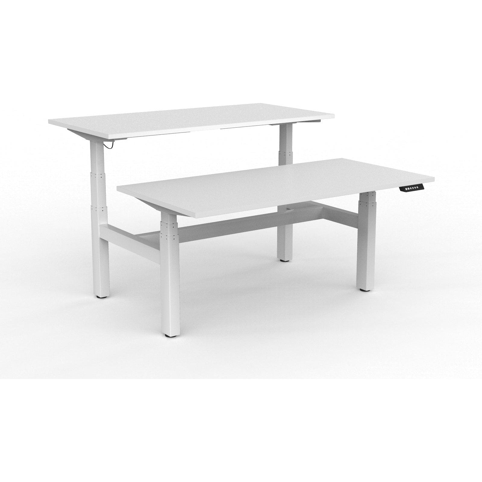 Agile+ Electric Height Adjustable 2 Person Double Sided Workstation