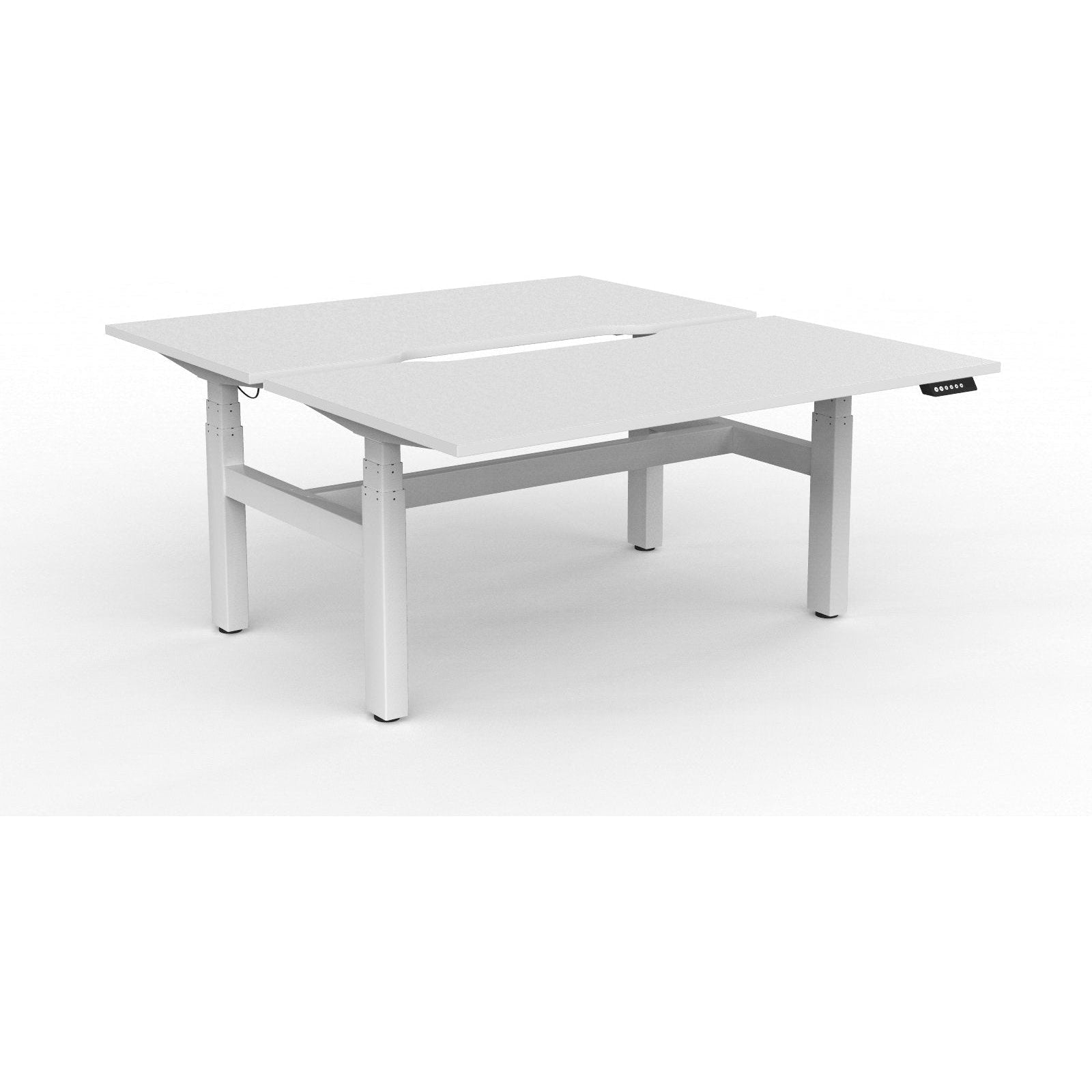 Agile+ Electric Height Adjustable 2 Person Double Sided Workstation