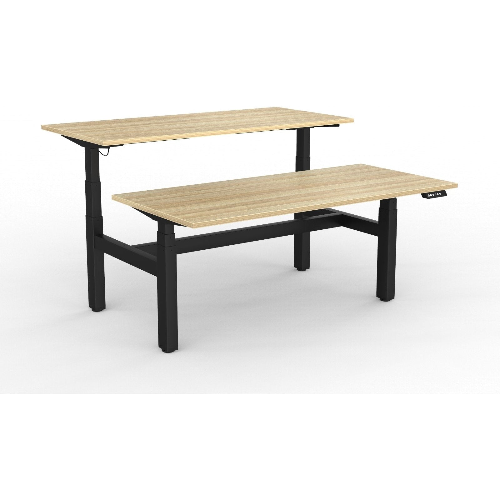 Agile+ Electric Height Adjustable 2 Person Double Sided Workstation