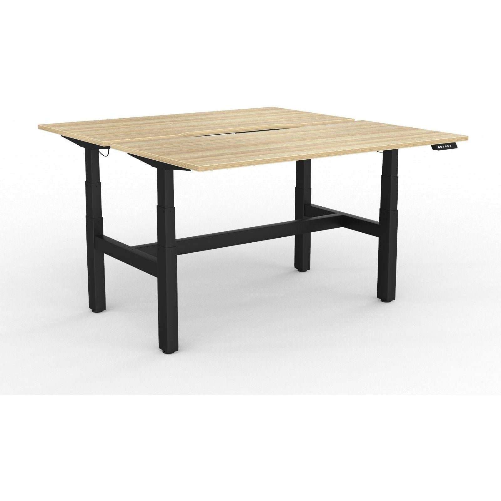 Agile+ Electric Height Adjustable 2 Person Double Sided Workstation