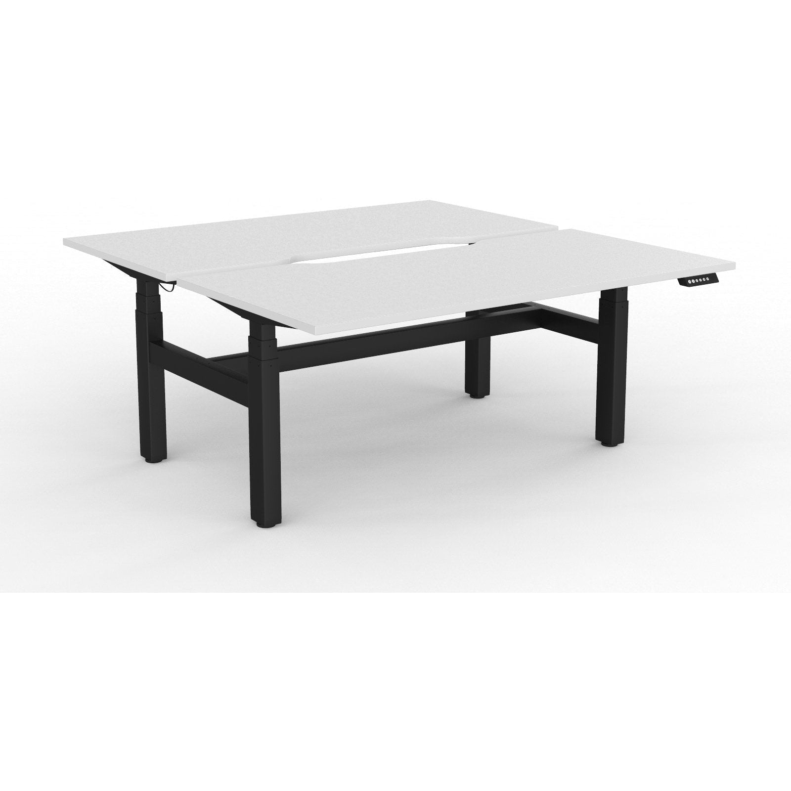 Agile+ Electric Height Adjustable 2 Person Double Sided Workstation