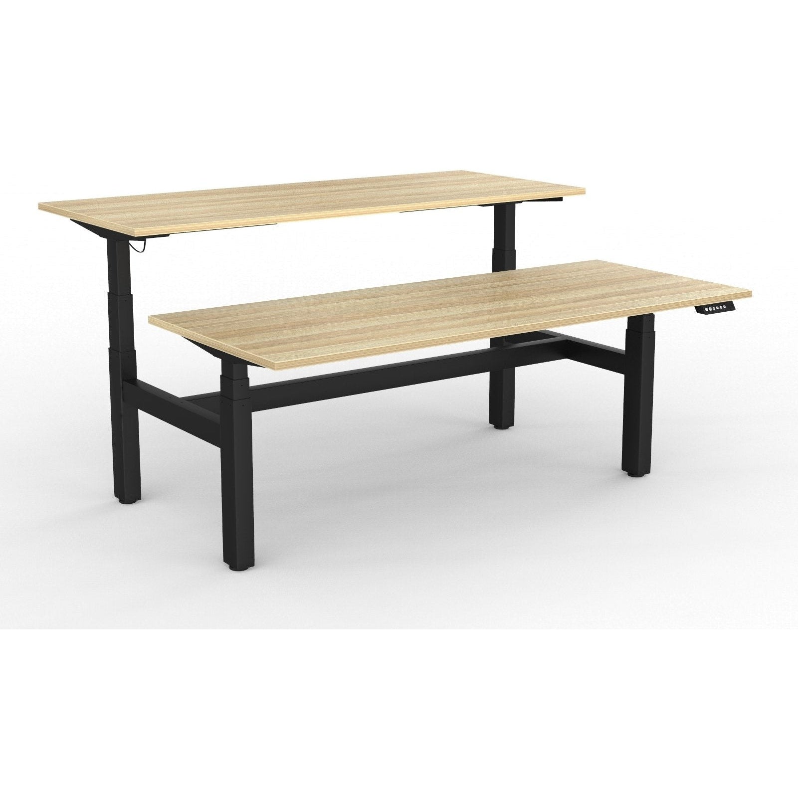 Agile+ Electric Height Adjustable 2 Person Double Sided Workstation