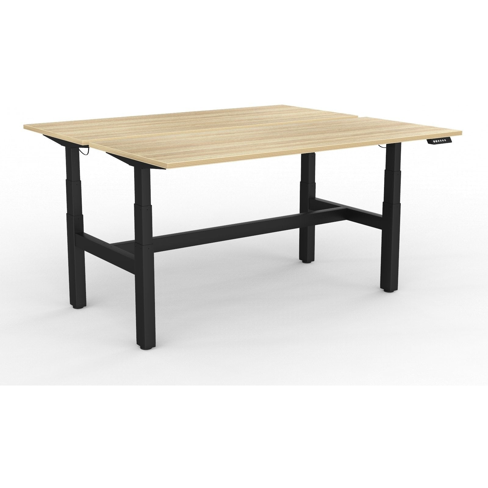Agile+ Electric Height Adjustable 2 Person Double Sided Workstation