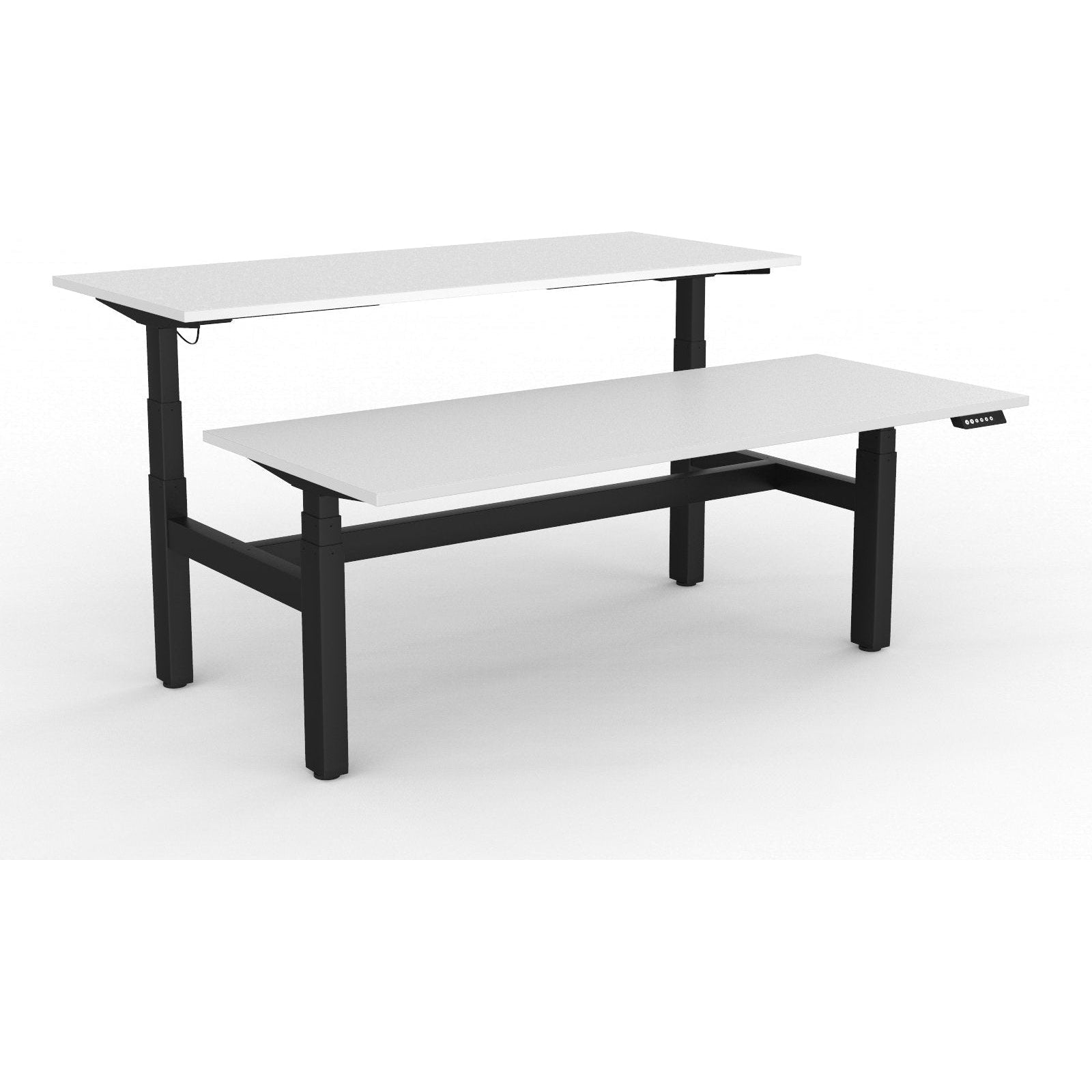 Agile+ Electric Height Adjustable 2 Person Double Sided Workstation