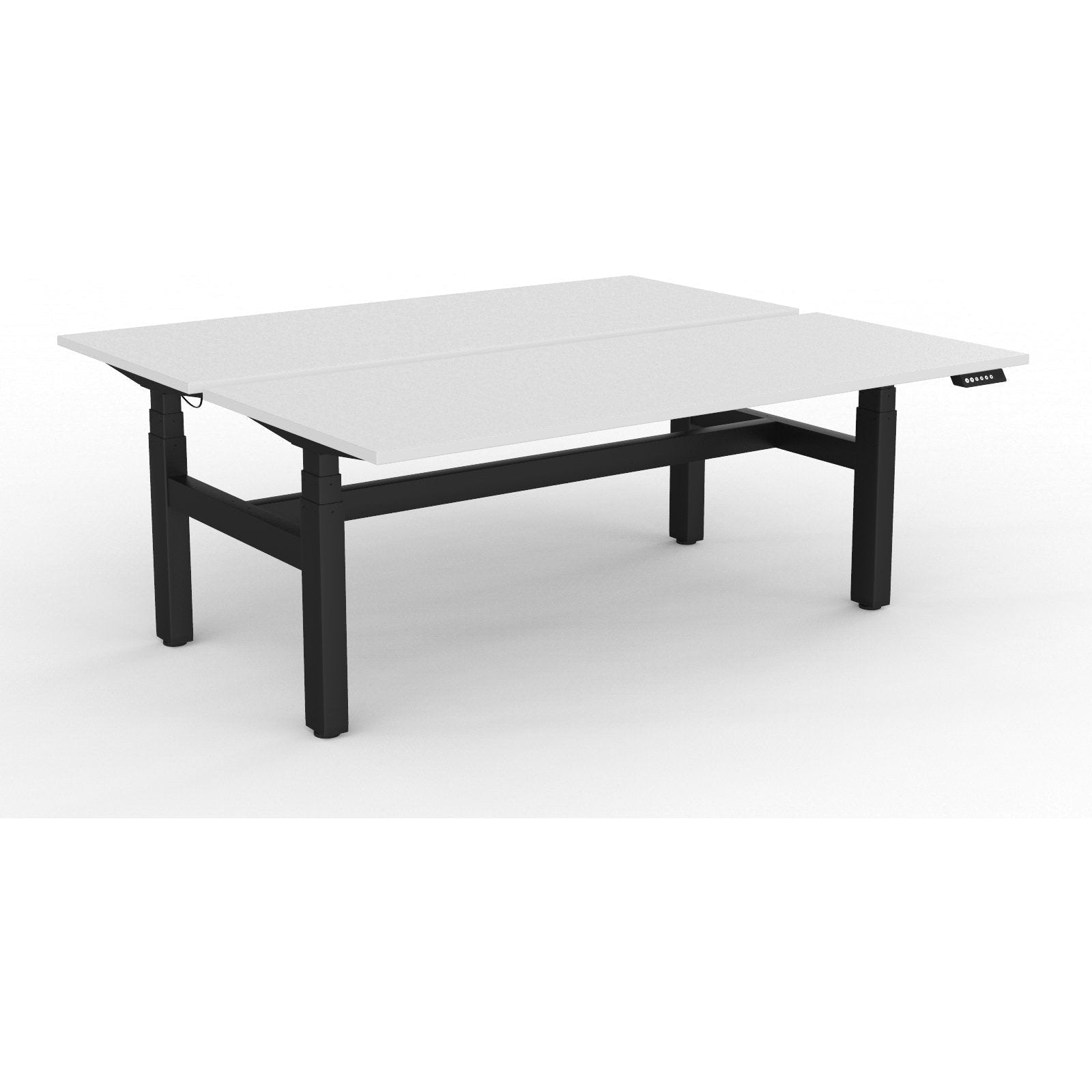 Agile+ Electric Height Adjustable 2 Person Double Sided Workstation