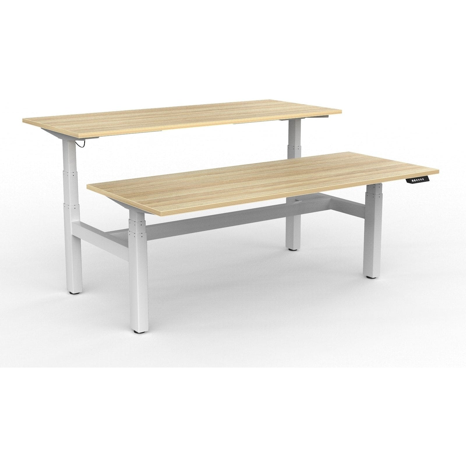 Agile+ Electric Height Adjustable 2 Person Double Sided Workstation