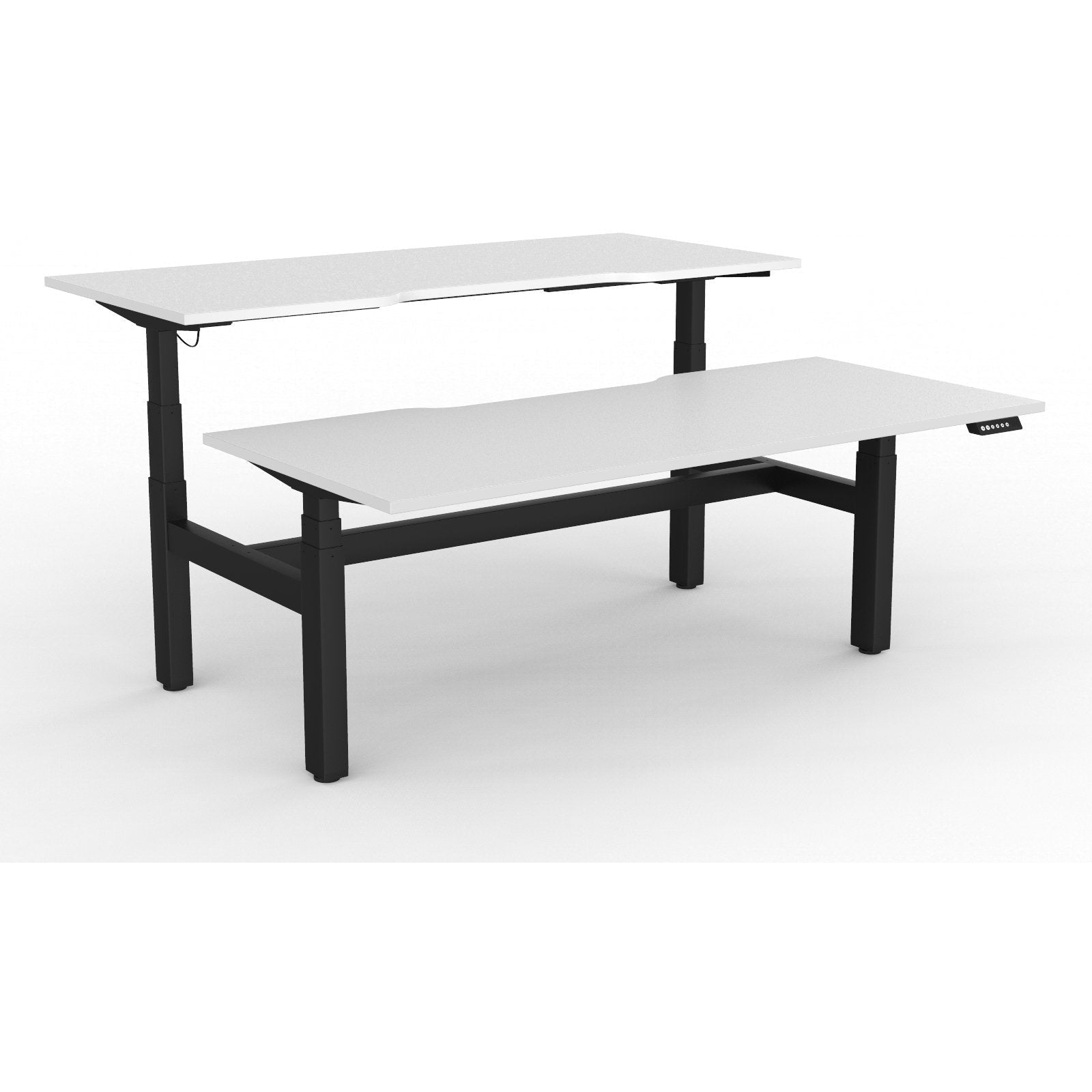 Agile+ Electric Height Adjustable 2 Person Double Sided Workstation