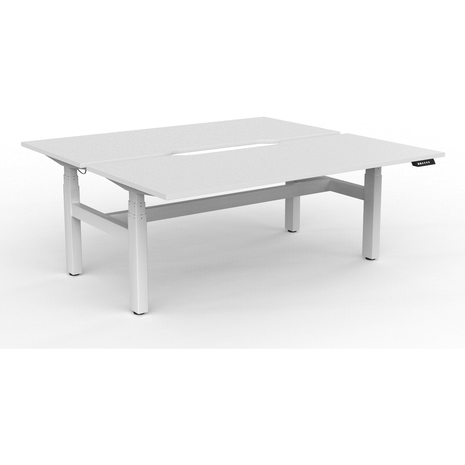 Agile+ Electric Height Adjustable 2 Person Double Sided Workstation